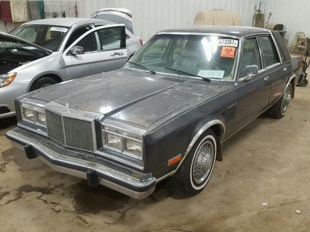 1C3BF66P6EX572952 - 1984 CHRYSLER FIFTH AVEN GRAY photo 2