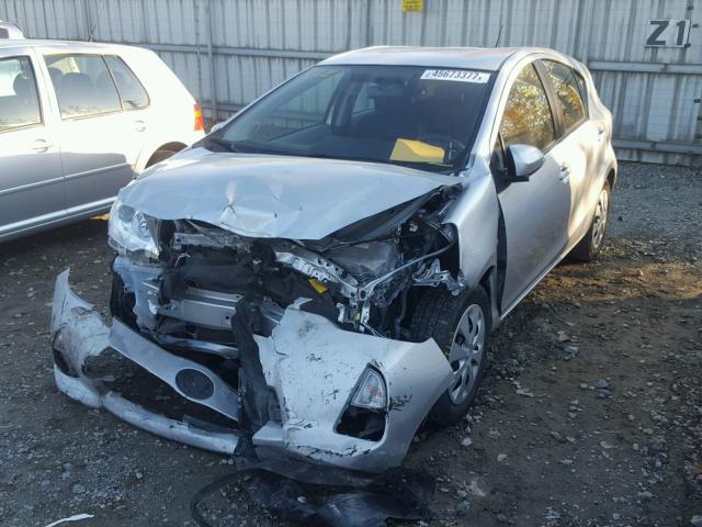 JTDKDTB31D1054218 - 2013 TOYOTA PRIUS C SILVER photo 2