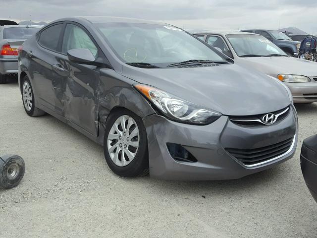 5NPDH4AEXDH230455 - 2013 HYUNDAI ELANTRA GL GRAY photo 1