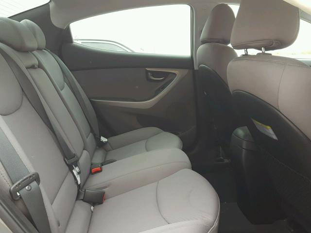 5NPDH4AEXDH230455 - 2013 HYUNDAI ELANTRA GL GRAY photo 6