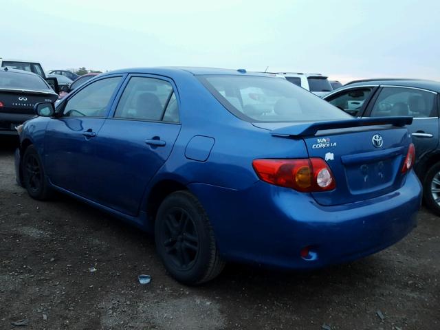 1NXBU4EE8AZ312257 - 2010 TOYOTA COROLLA BA BLUE photo 3