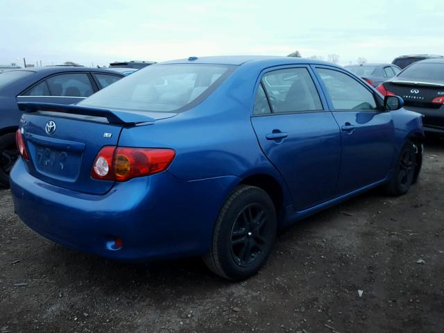 1NXBU4EE8AZ312257 - 2010 TOYOTA COROLLA BA BLUE photo 4