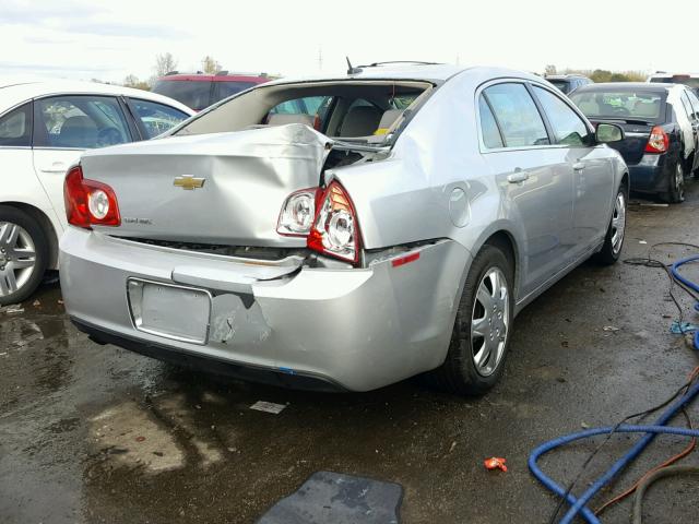 1G1ZB5EB7A4124603 - 2010 CHEVROLET MALIBU LS ვერცხლისფერი ფოტო 4