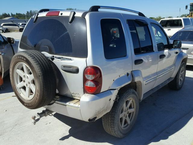 1J4GL58KX6W216978 - 2006 JEEP LIBERTY LI SILVER photo 4