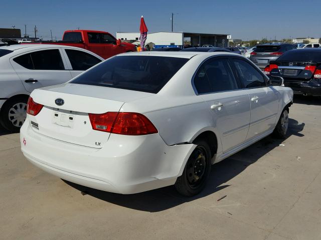 KNAGE228895340038 - 2009 KIA OPTIMA WHITE photo 4