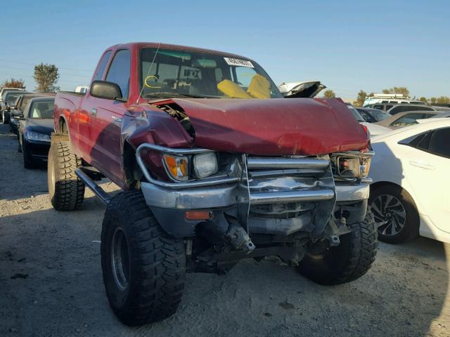 4TAWN72N7VZ227911 - 1997 TOYOTA TACOMA XTR RED photo 1