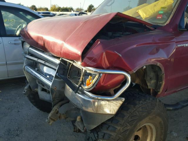 4TAWN72N7VZ227911 - 1997 TOYOTA TACOMA XTR RED photo 9