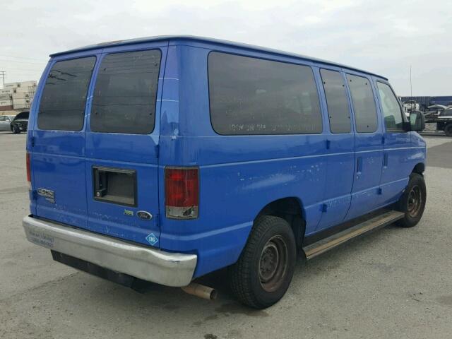 1FBNE3BL7DDA89424 - 2013 FORD ECONOLINE BLUE photo 4