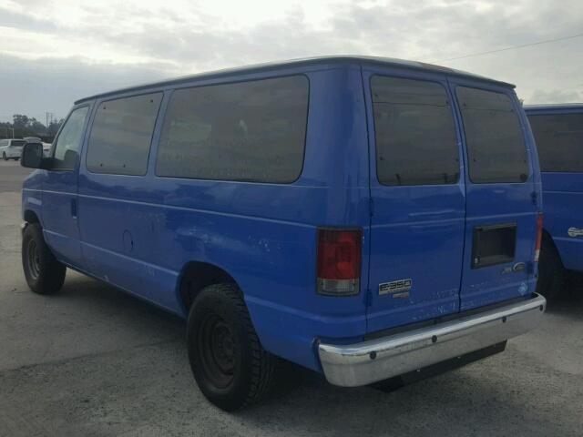 1FBNE3BL3DDA89470 - 2013 FORD ECONOLINE BLUE photo 3