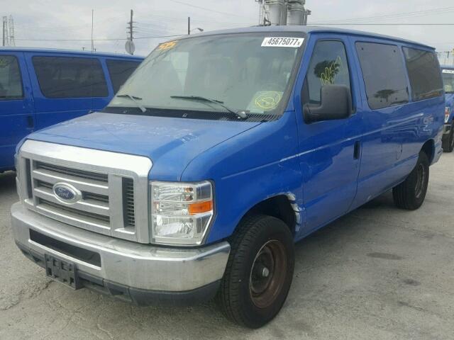 1FBNE3BL1DDA89421 - 2013 FORD ECONOLINE BLUE photo 2