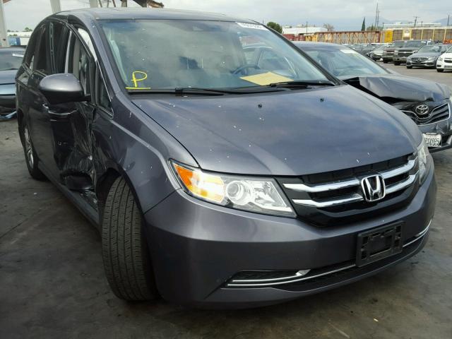 5FNRL5H6XGB114104 - 2016 HONDA ODYSSEY EX GRAY photo 1