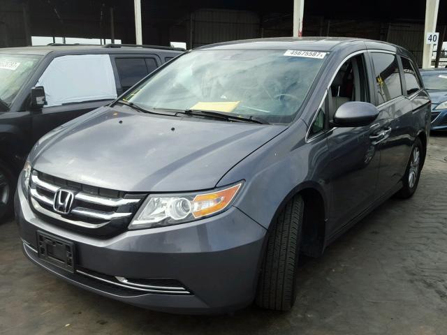 5FNRL5H6XGB114104 - 2016 HONDA ODYSSEY EX GRAY photo 2