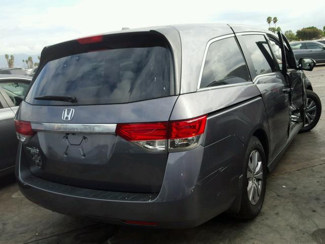 5FNRL5H6XGB114104 - 2016 HONDA ODYSSEY EX GRAY photo 4
