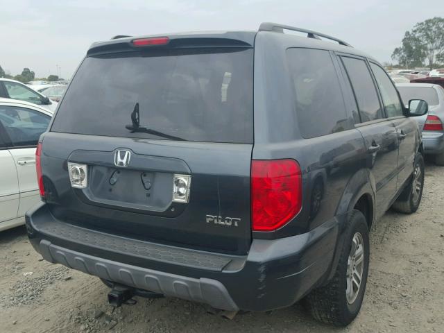 5FNYF18615B000307 - 2005 HONDA PILOT EXL CHARCOAL photo 4