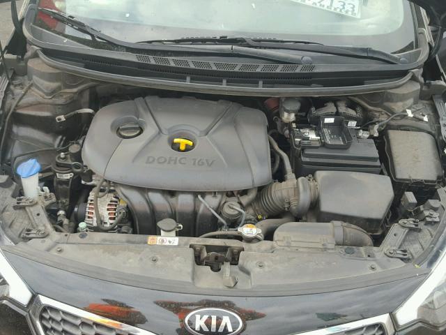 KNAFK4A63G5527474 - 2016 KIA FORTE LX BLACK photo 7