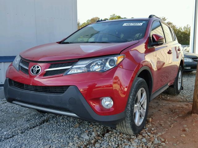 2T3WFREV0EW109739 - 2014 TOYOTA RAV4 RED photo 2