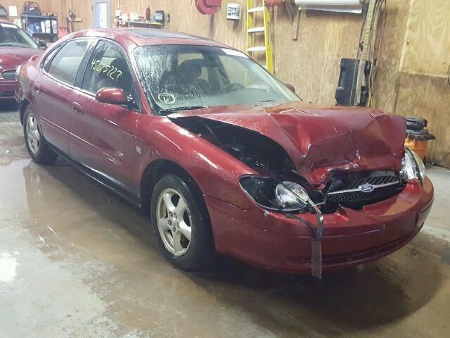 1FAFP55S82G183550 - 2002 FORD TAURUS MAROON photo 1