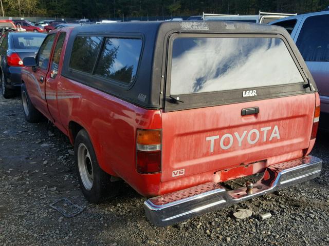 JT4VN93D8K0005024 - 1989 TOYOTA PICKUP 1/2 RED photo 3