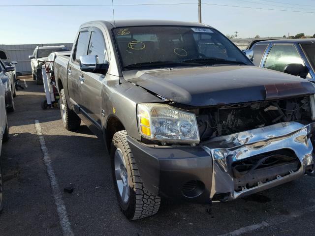 1N6AA07B34N570685 - 2004 NISSAN TITAN XE CHARCOAL photo 1