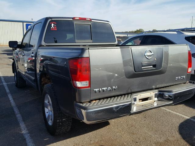 1N6AA07B34N570685 - 2004 NISSAN TITAN XE CHARCOAL photo 3