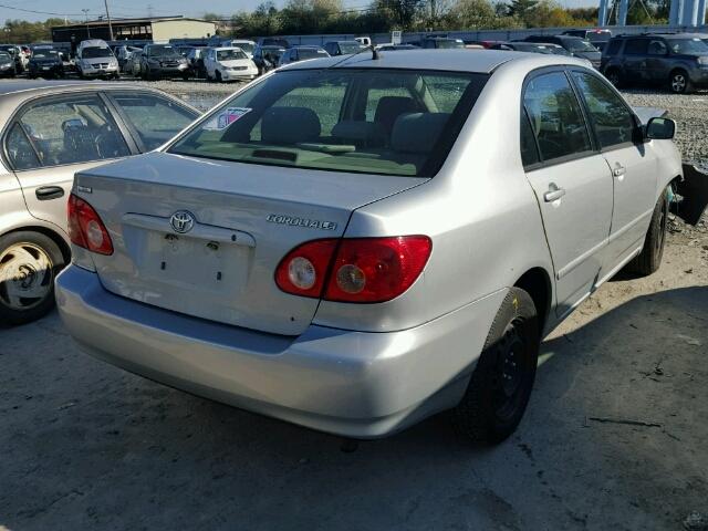 2T1BR32E76C590074 - 2006 TOYOTA COROLLA CE SILVER photo 4