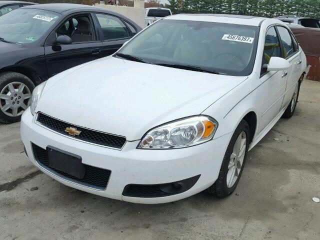 2G1WC5E34C1126025 - 2012 CHEVROLET IMPALA WHITE photo 2