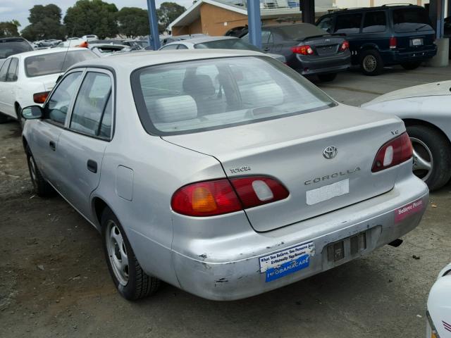 1NXBR12E4YZ323383 - 2000 TOYOTA COROLLA VE SILVER photo 3