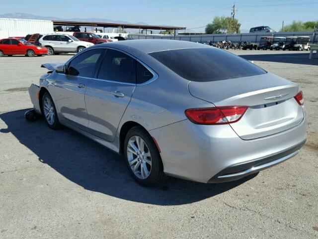 1C3CCCAB7FN697690 - 2015 CHRYSLER 200 LIMITE SILVER photo 3