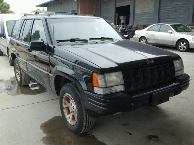 1J4GZ78Y7TC331078 - 1996 JEEP GRAND CHER BLACK photo 1