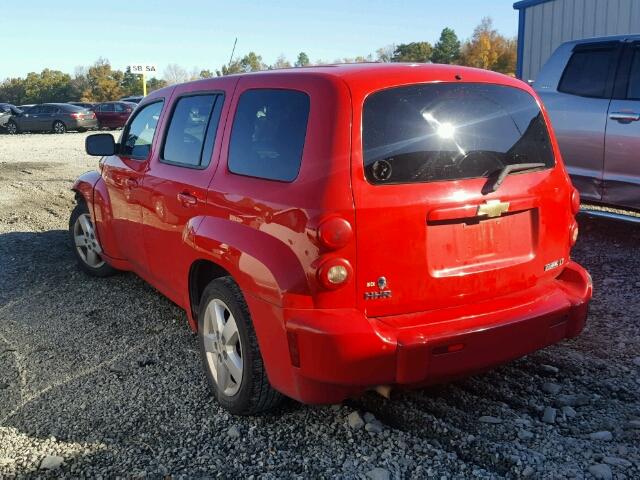 3GNCA23B59S644545 - 2009 CHEVROLET HHR LT RED photo 3