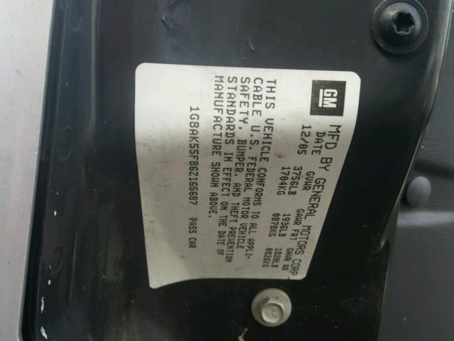 1G8AK55F86Z165687 - 2006 SATURN ION LEVEL Gümüş foto 10