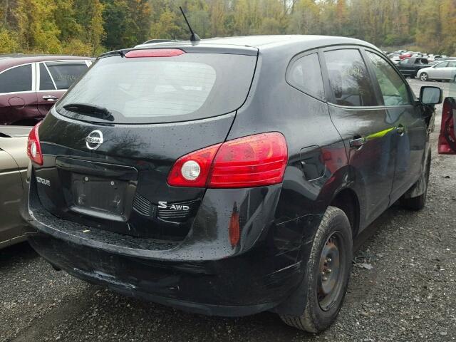 JN8AS58V59W447143 - 2009 NISSAN ROGUE S BLACK photo 4