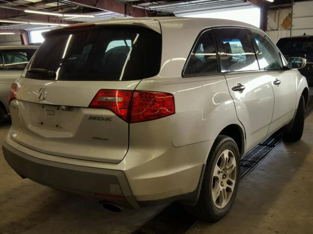 2HNYD28327H509914 - 2007 ACURA MDX TECHNO SILVER photo 4