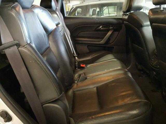 2HNYD28327H509914 - 2007 ACURA MDX TECHNO SILVER photo 6