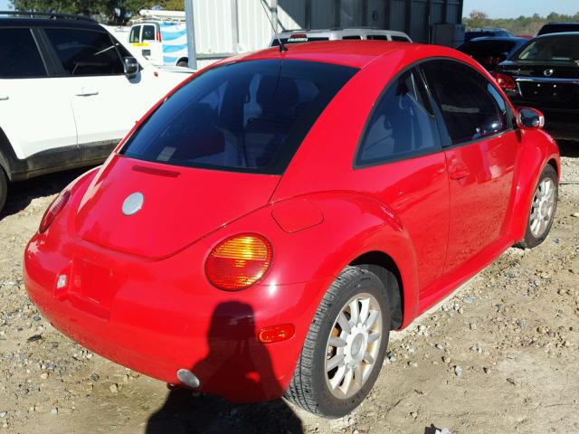 3VWCR31C24M417875 - 2004 VOLKSWAGEN NEW BEETLE RED photo 4