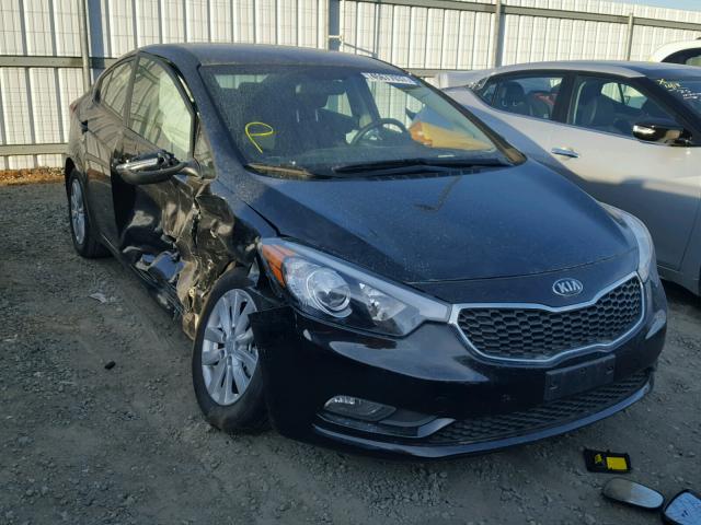 KNAFX4A64G5455718 - 2016 KIA FORTE LX BLACK photo 1