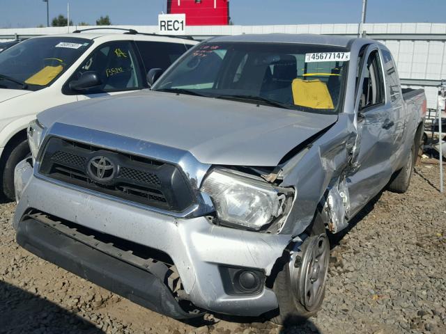 5TFTX4CN4CX021534 - 2012 TOYOTA TACOMA ACC SILVER photo 2