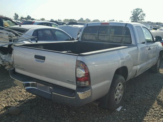 5TFTX4CN4CX021534 - 2012 TOYOTA TACOMA ACC SILVER photo 4