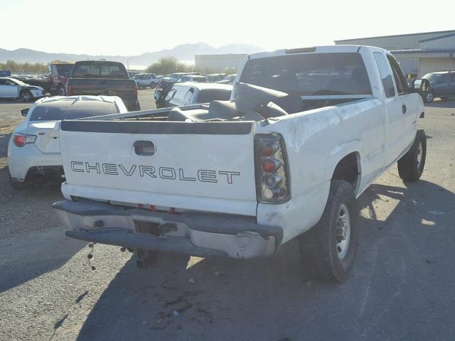 1GCHC29U27E195527 - 2007 CHEVROLET SILVERADO WHITE photo 4