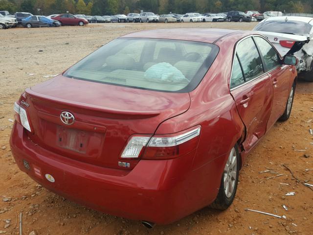 JTNBB46K573027606 - 2007 TOYOTA CAMRY NEW RED photo 4