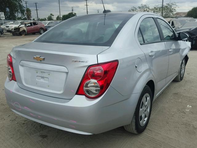 1G1JA5SG0G4111247 - 2016 CHEVROLET SONIC LS GRAY photo 4