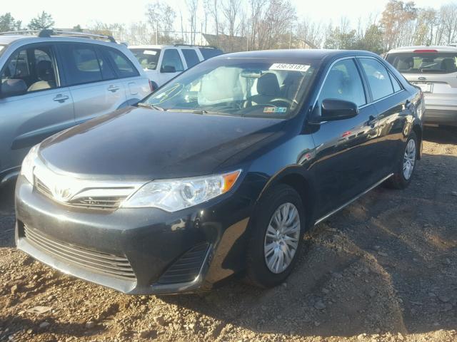 4T4BF1FK1ER439828 - 2014 TOYOTA CAMRY L BLACK photo 2