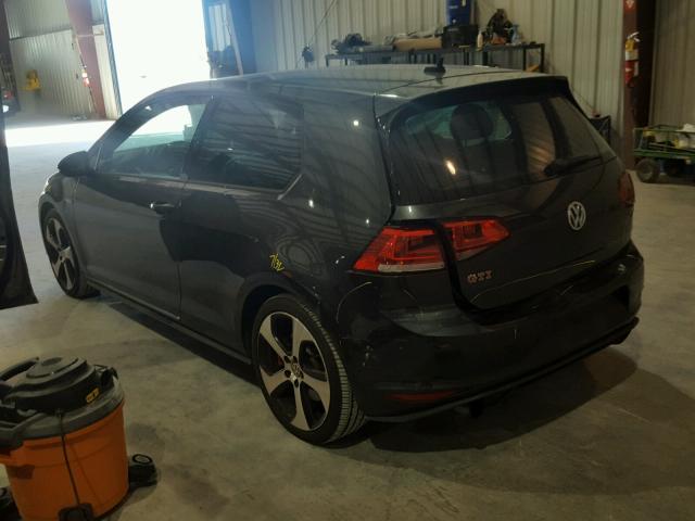 3VWT47AU0FM082939 - 2015 VOLKSWAGEN GTI BLACK photo 3