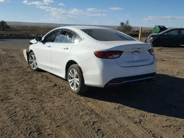 1C3CCCAB2GN128053 - 2016 CHRYSLER 200 LIMITE WHITE photo 3