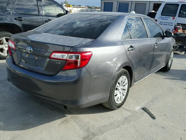4T4BF1FK6CR273884 - 2012 TOYOTA CAMRY BASE CHARCOAL photo 4