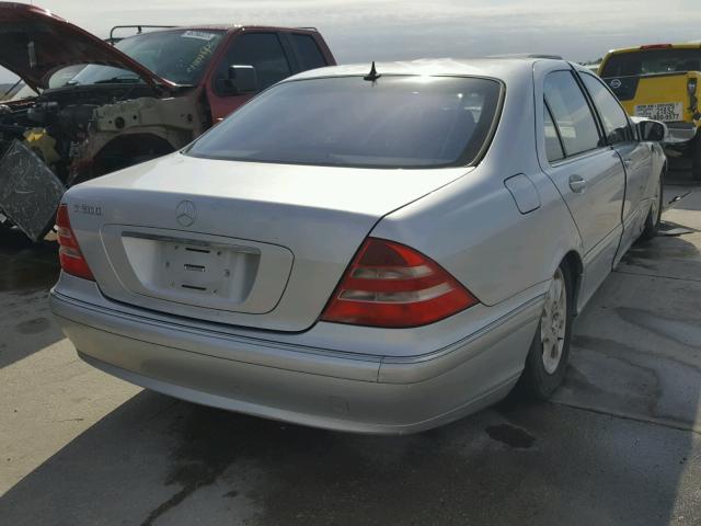 WDBNG75J92A286504 - 2002 MERCEDES-BENZ S 500 SILVER photo 4