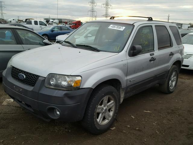 1FMYU95H06KB68191 - 2006 FORD ESCAPE HEV SILVER photo 2