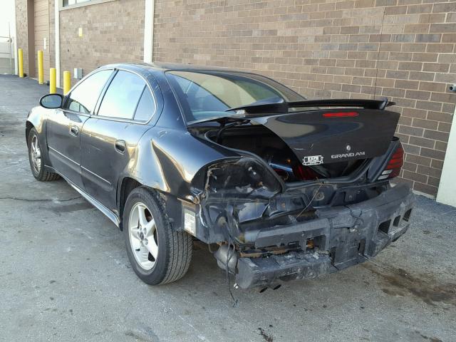 1G2NF52EX3C277210 - 2003 PONTIAC GRAND AM S BLACK photo 3