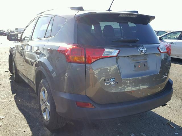 2T3RFREV4FW240848 - 2015 TOYOTA RAV4 GRAY photo 3