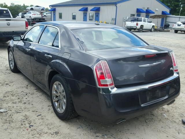 2C3CCAET1DH542873 - 2013 CHRYSLER 300C CHARCOAL photo 3